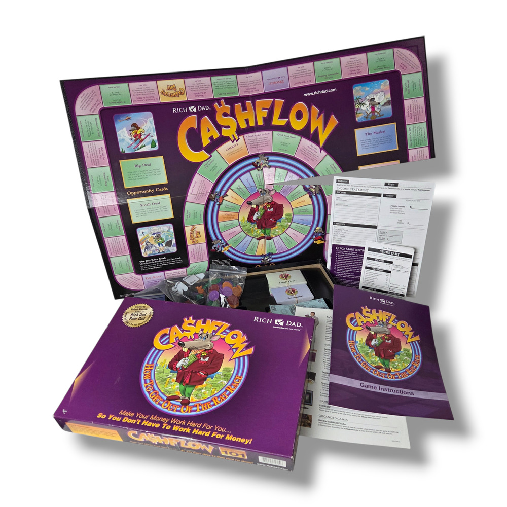 Rich Dad CASHFLOW 101 Board Game Financial Education Investing Strategy Complete
